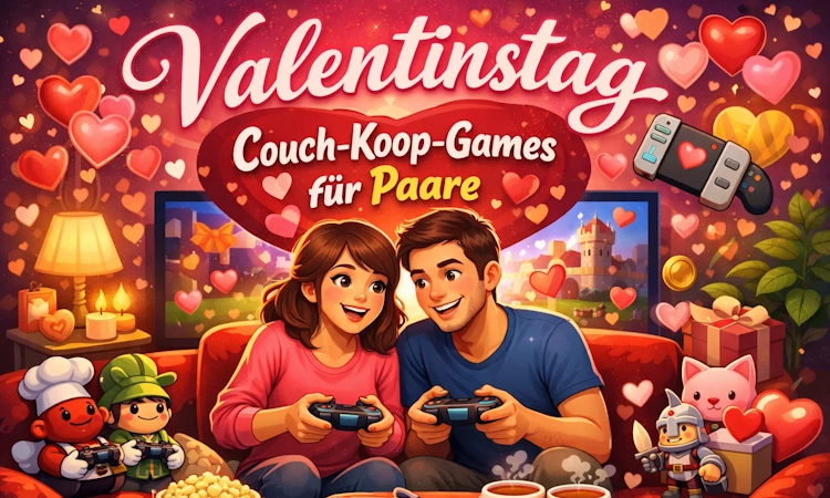 Unsere Top-8 Valentinstag-Videospiele für Paare - Koop, Story & Couch-Romantik